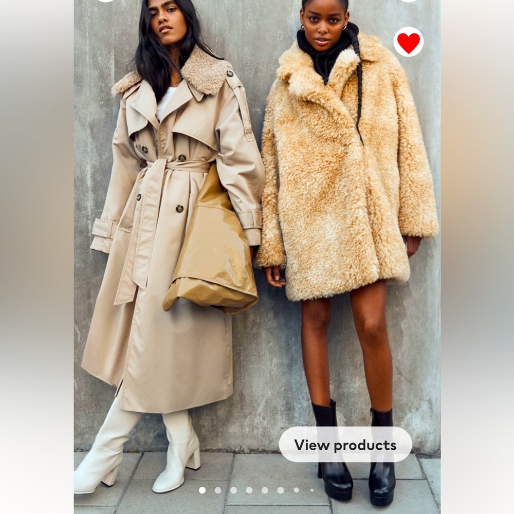 NWT H&M Double-breasted Trench Coat